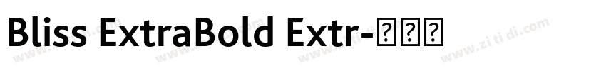 Bliss ExtraBold Extr字体转换